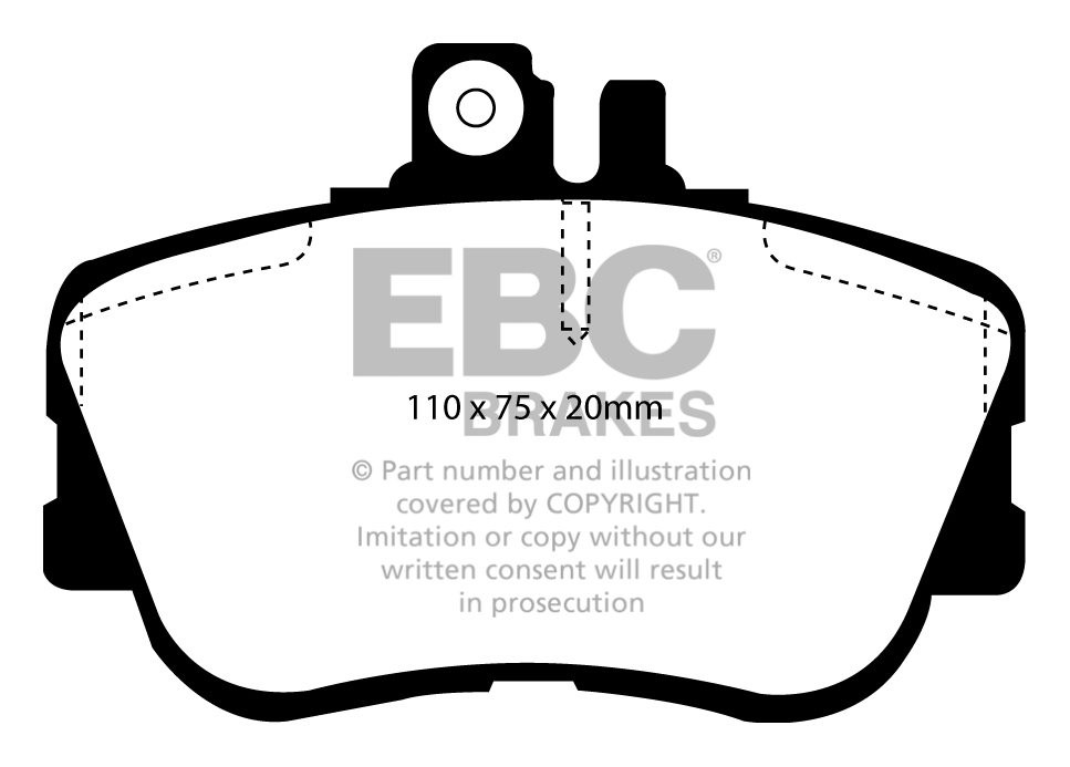 EBC Brakes MERCEDES C-Class (W202) C250 D 93-96 Remblokken voorz