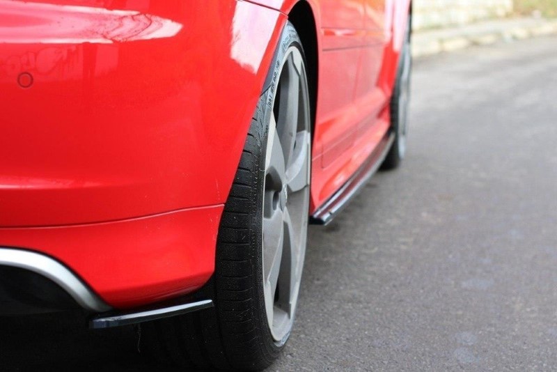 Achterzijde Spoiler Audi RS3 8P Glanzend Zwart