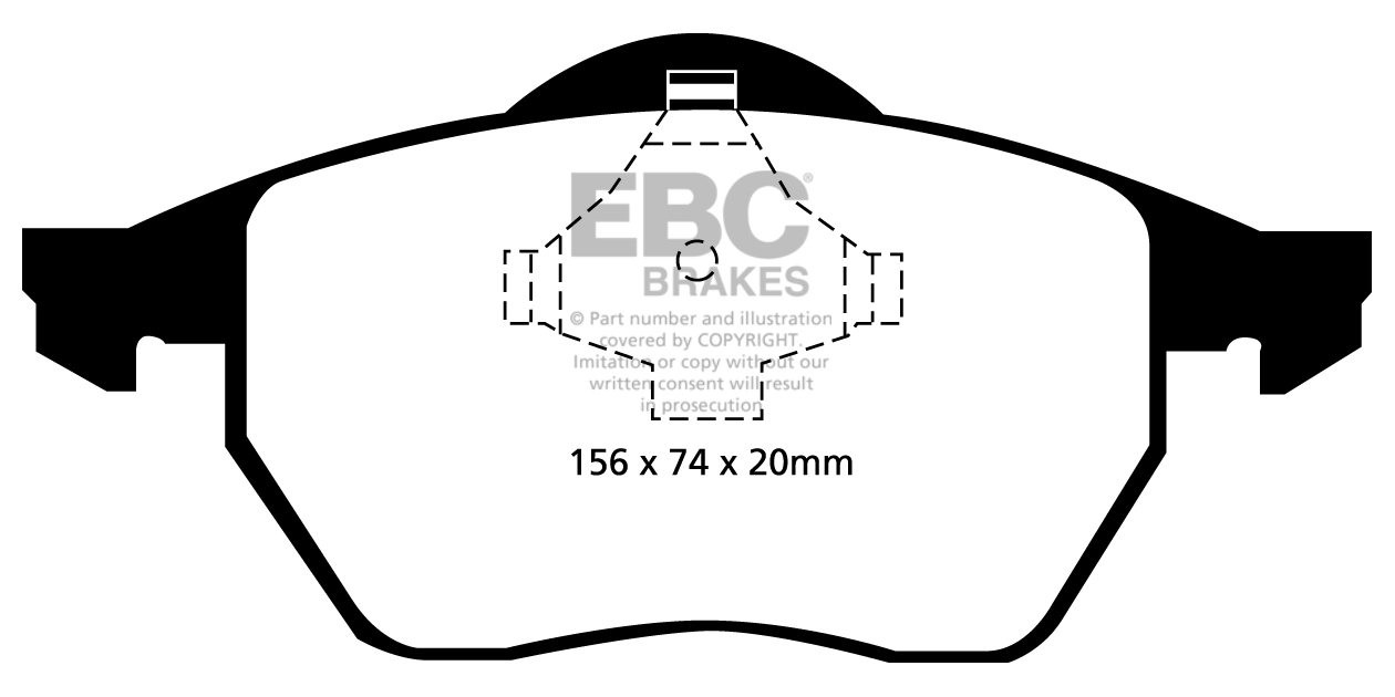 EBC Brakes VW Golf IV 1.8 Turbo 97-99 Remblokken voorzijde green