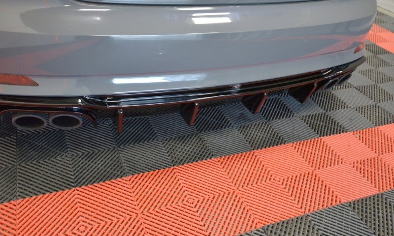 Achter Aanzet Audi S5 A5 F5 Coupe / Sportback Glanzend Zwart