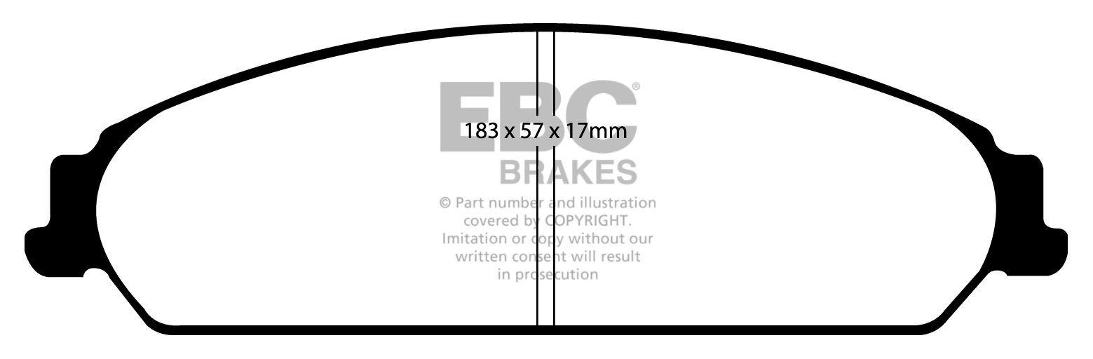EBC Brakes CHRYSLER (USA) 300C 3.0 TD 2006-.. Remblokken voorzij