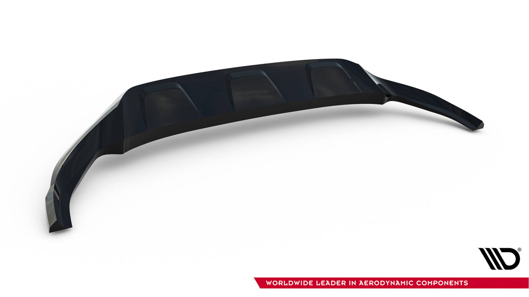 Voorspoiler Audi Q8 MK1 Maxton Glanzend zwart