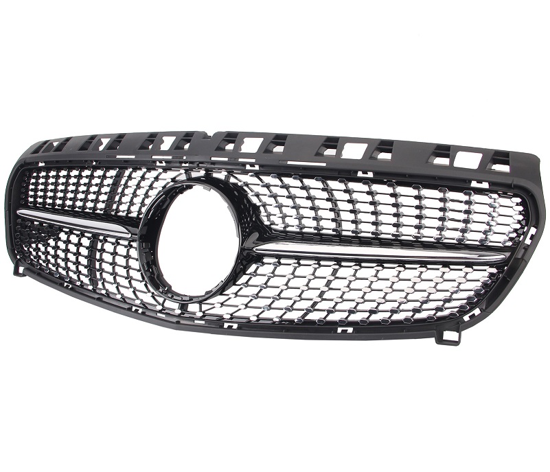 Grill Mercedes A-Klasse W176 12-15 Diamond Glans Zwart