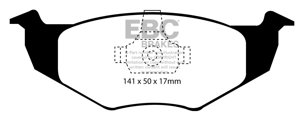 EBC Brakes SKODA Felicia 1.6 96-2001 Remblokken voorzijde