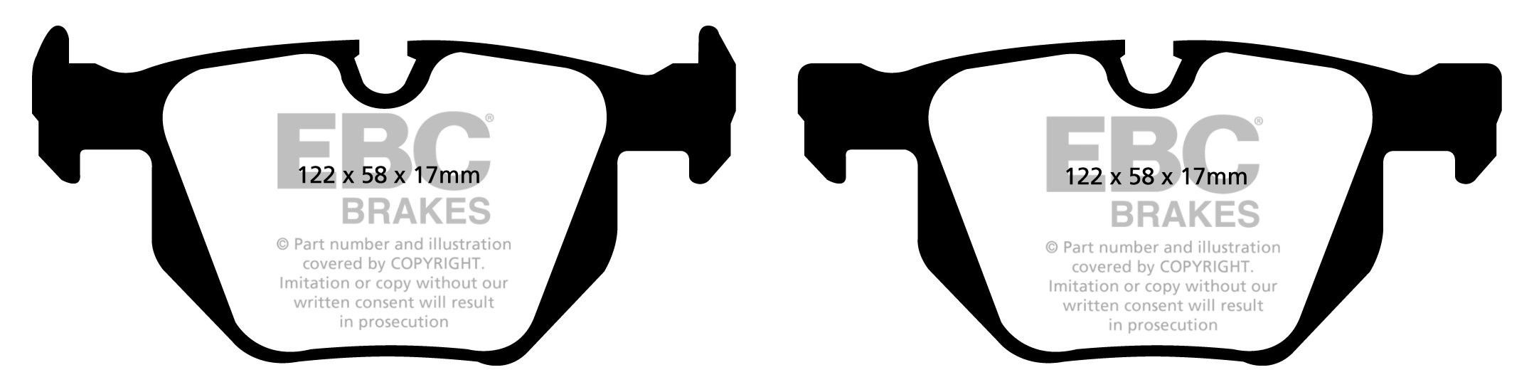 EBC Brakes BMW 325 xDrive 3.0 (E90) 2008-2010 Remblokken achterz