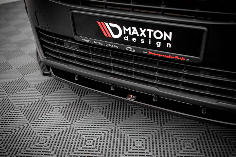 Voorspoiler Peugeot Partner MK3 Maxton Glans Zwart
