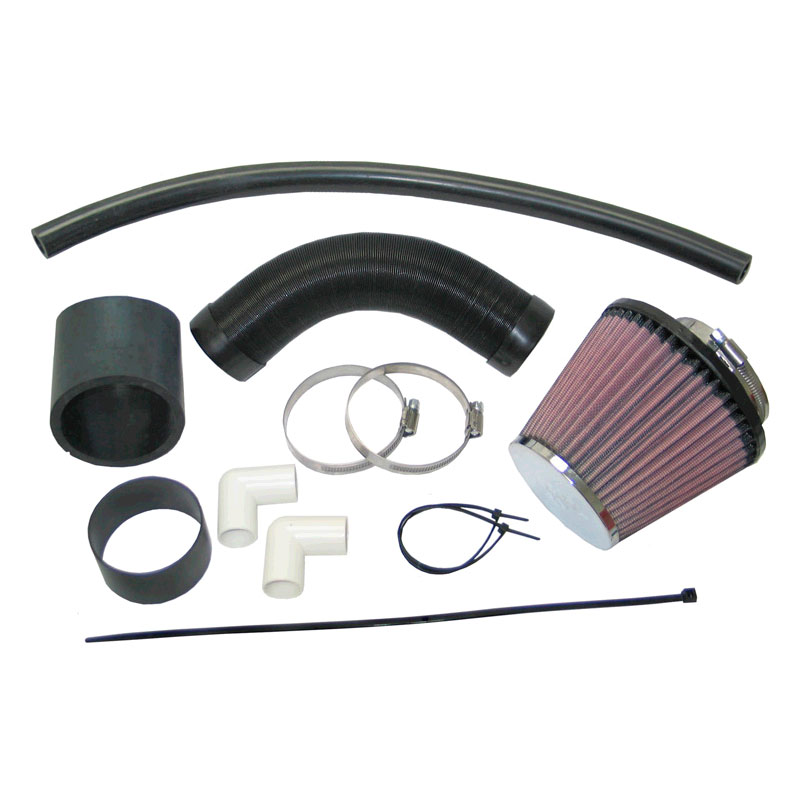 K&N 57i Performance Kit  Ford Fiesta XR2 CVH 4/1989-93 (57-0131) (Slang naar luchtfilterkastdeksel)