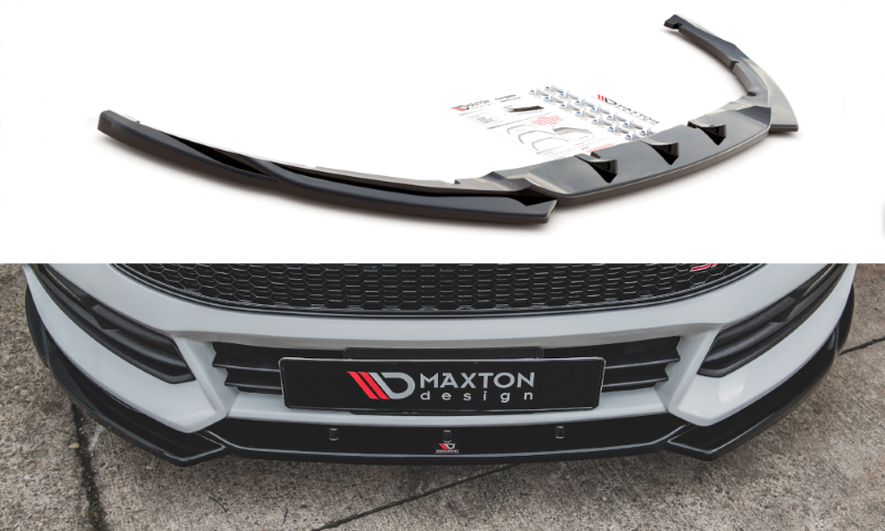 Voorspoiler Ford Focus ST Mk3 FL V.5 Glanzend Zwart