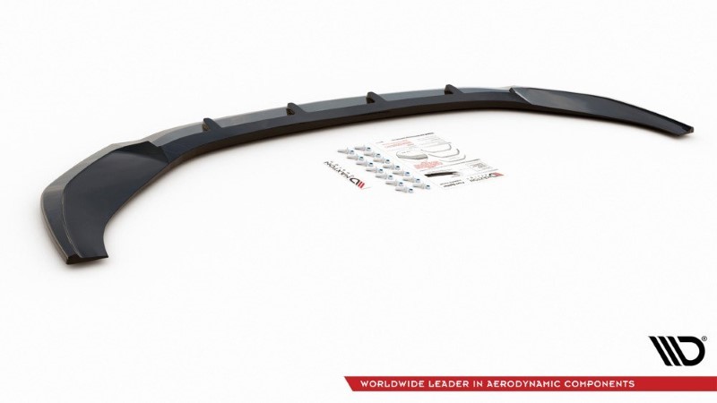Voorspoiler V.2 Audi A6 S-Line / S6 C8 Maxton Glans Zwart