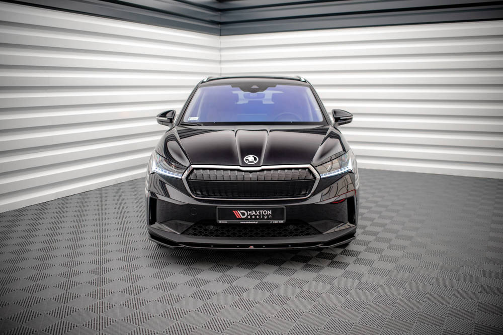 Voorspoiler V.3 Skoda Enyaq IV Maxton Glans Zwart