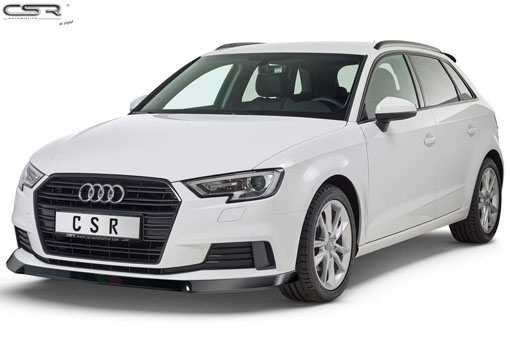 Voorspoiler Audi A3 8V CSR Glans Zwart