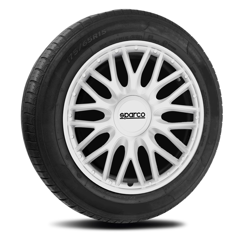 Sparco Wieldoppen Roma - 14-inch - Zilver - Set van 4 stuks