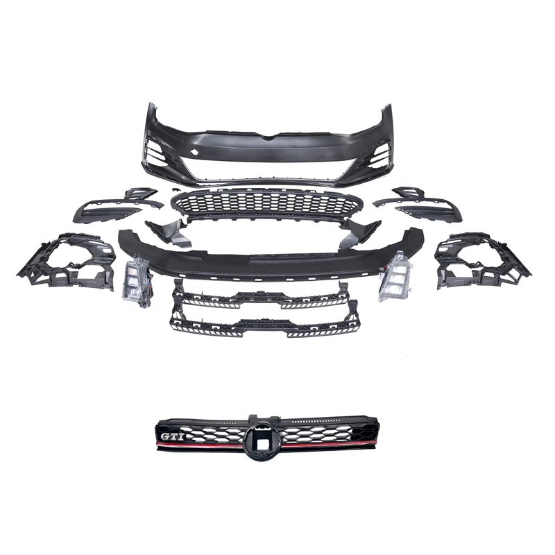 Voorbumper  Volkswagen Golf VII 2012-2017 'GTi7.5-Look' incl. Grills & Mistlampen (PP)