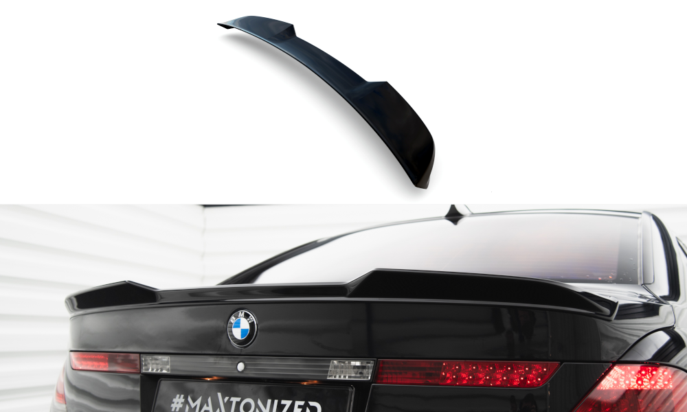 Spoiler BMW 7 Serie E65 Maxton Glans Zwart
