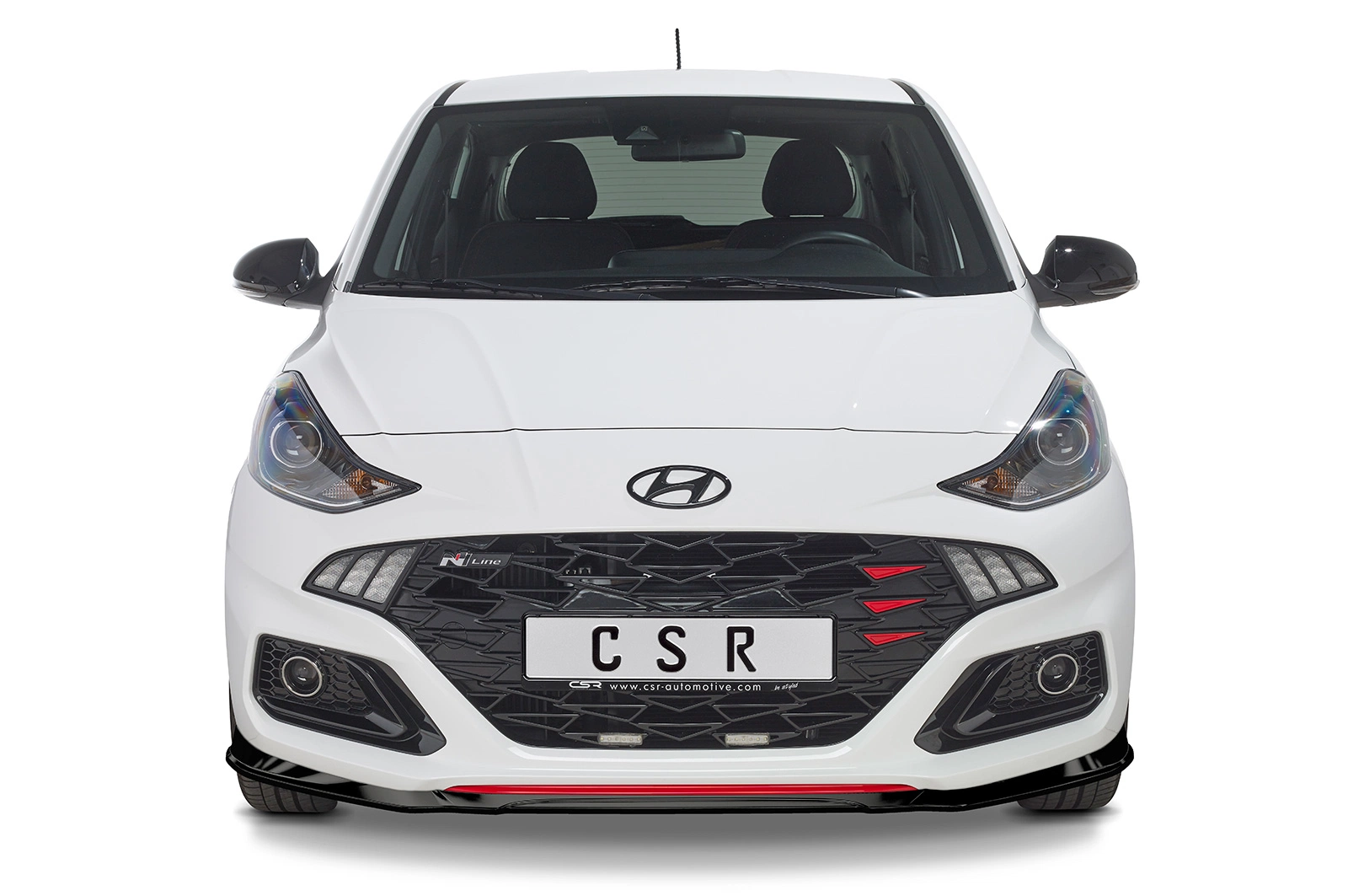 Voorspoiler Hyundai i10 (3. Gen) N-Line Glans Zwart – CSR Automotive