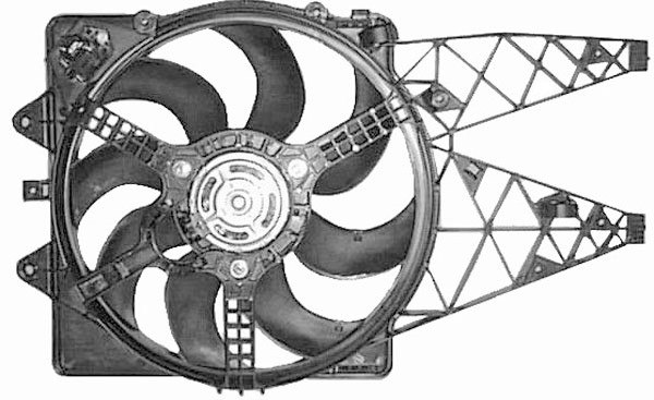 Radiator FAN GRANDE PUNTO 05->> 405mm 1.3-16V MJ 75+90 PS