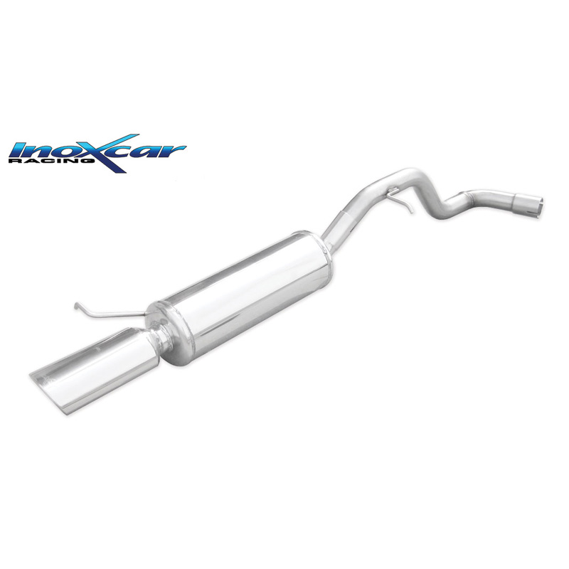 100% RVS Sportuitlaat  Seat Leon 1M 1.9 TDI 130pk 2000- 1x120x80mm