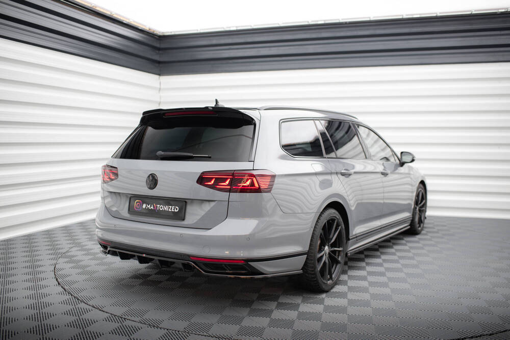 Spoiler Volkswagen Passat R-Line B8 Glans Zwart Maxton