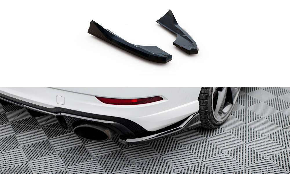 Achterzij Spoilers Audi RS3 8V FL Sedan Glanzend Zwart V.3