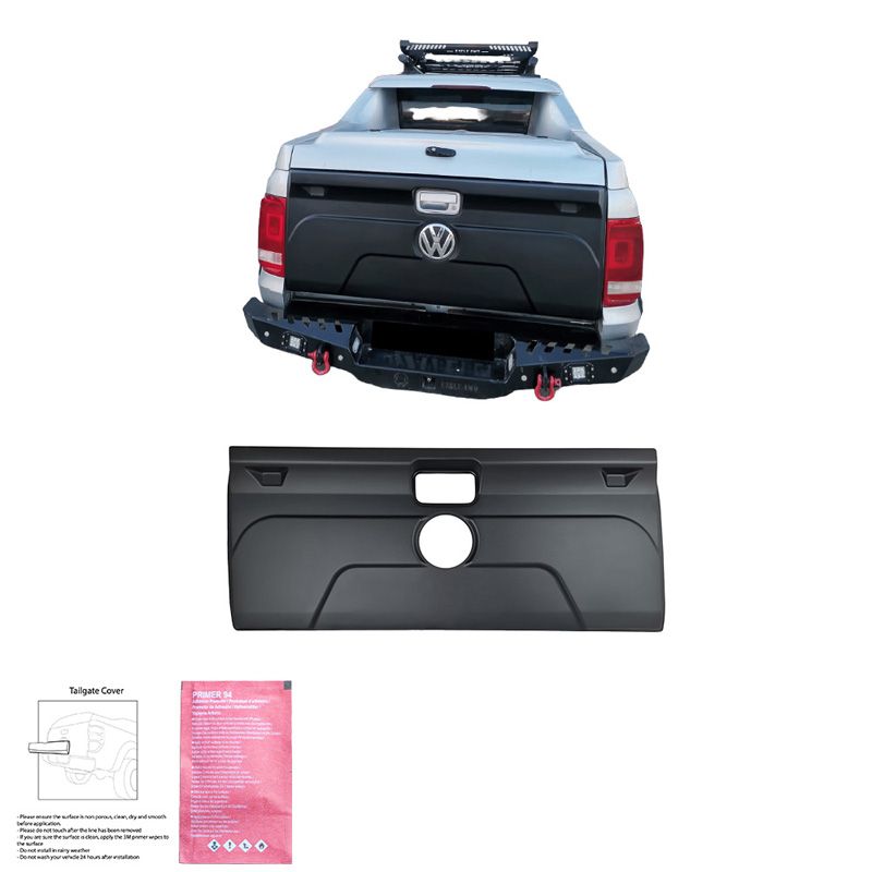 Achterklepcover  Volkswagen Amarok MK1 2010-2022 - Matzwart