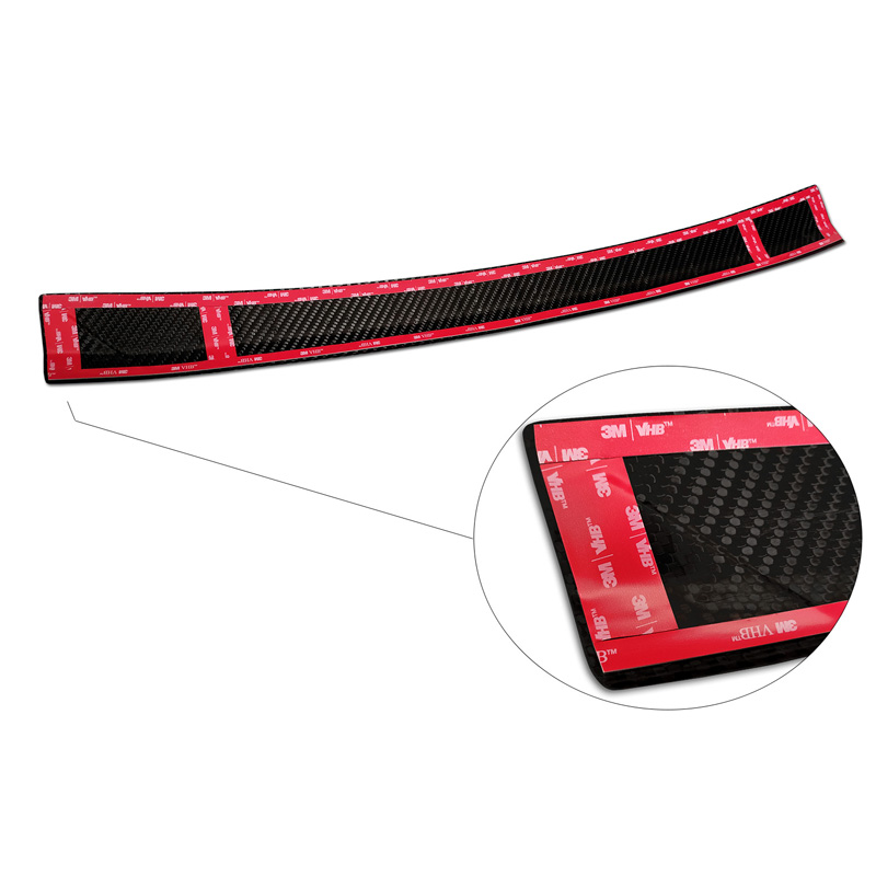 Echt 3D Carbon Achterbumperprotector  Mercedes C-Klasse Touring S206 2021- 'Ribs'