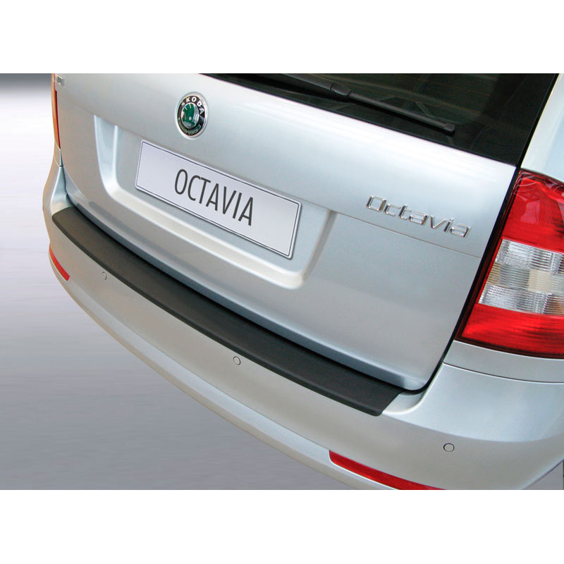 ABS Achterbumper beschermlijst  Skoda Octavia Kombi 2009-2013 Zwart