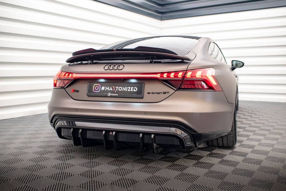 Diffuser Audi E-Tron GT & RS GT Maxton Glans Zwart