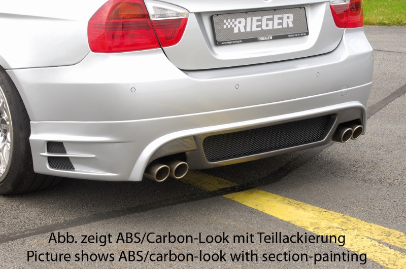 Achterbumper Diffusor Carbon BMW E90 Sedan Rieger