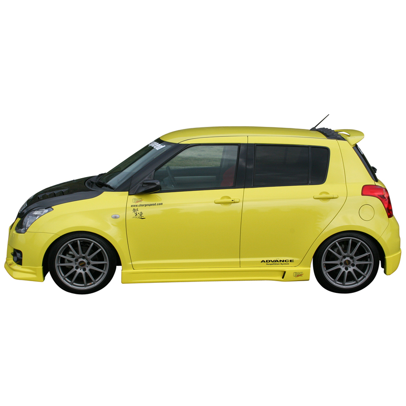 Chargespeed Sideskirts  Suzuki Swift II 5-deurs 2005- 'HalfType' (FRP)
