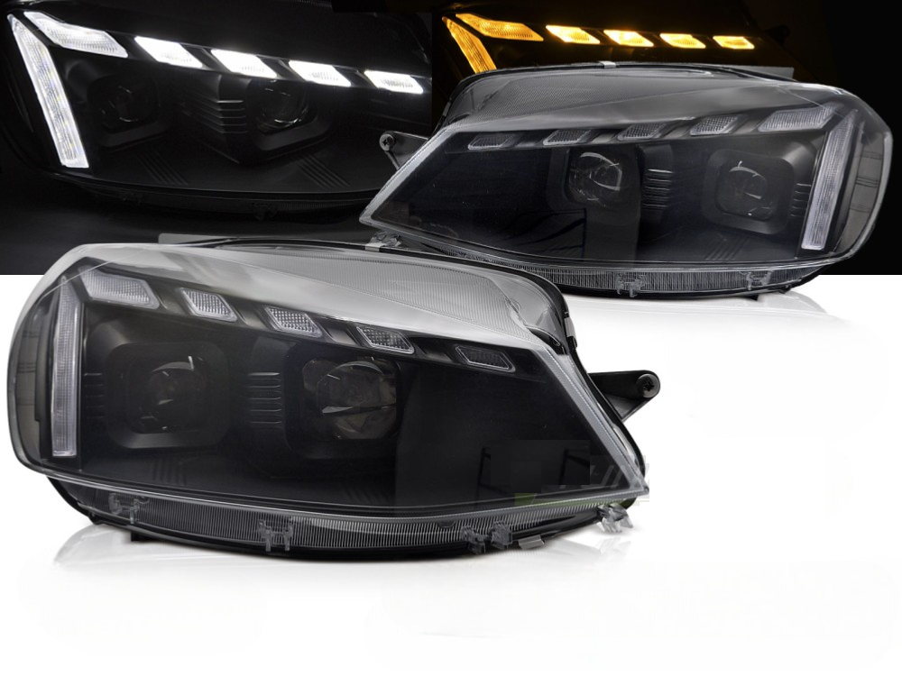 Koplampen VW Golf VII 17-19 LED DRL Dynamic Zwart