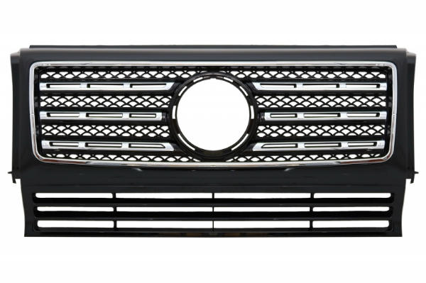 Grill Mercedes W463 G-Klasse 90-14 Exclusive Design Piano Zwart/Chroom