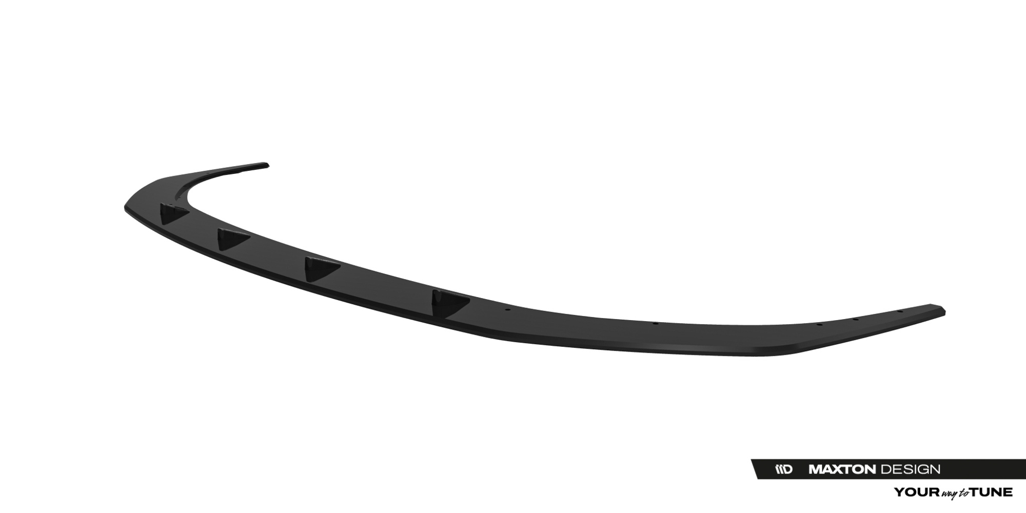 Street Pro Voorspoiler BMW M135i F70 / BMW 2M-PACK F74 Maxton Glanzend zwart