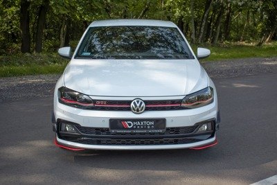 Voorspoiler VW Polo MK6 GTI Glans Zwart