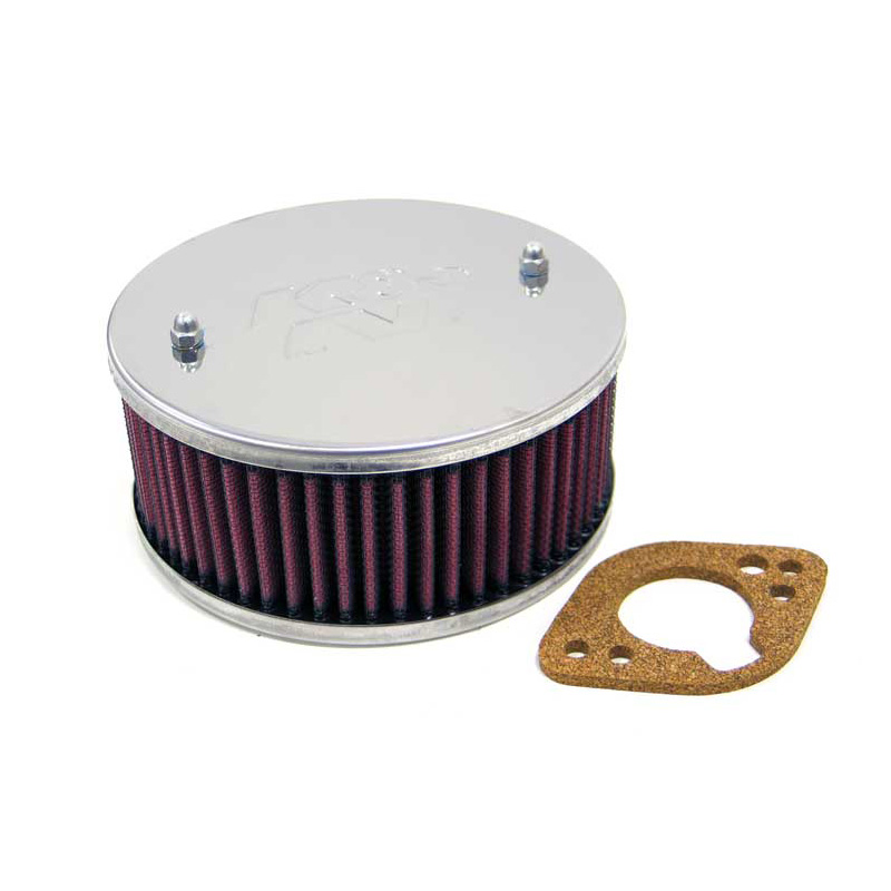 K&N carburateur luchtfilter rond  Stromberg 150 CD, middengat, Montagehoogte 65mm (56-9154)