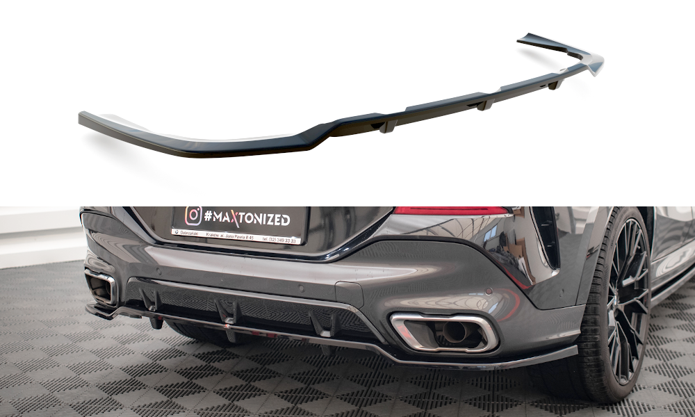 Diffuser V.2 BMW X6 M-pakket G06 Maxton Glans Zwart