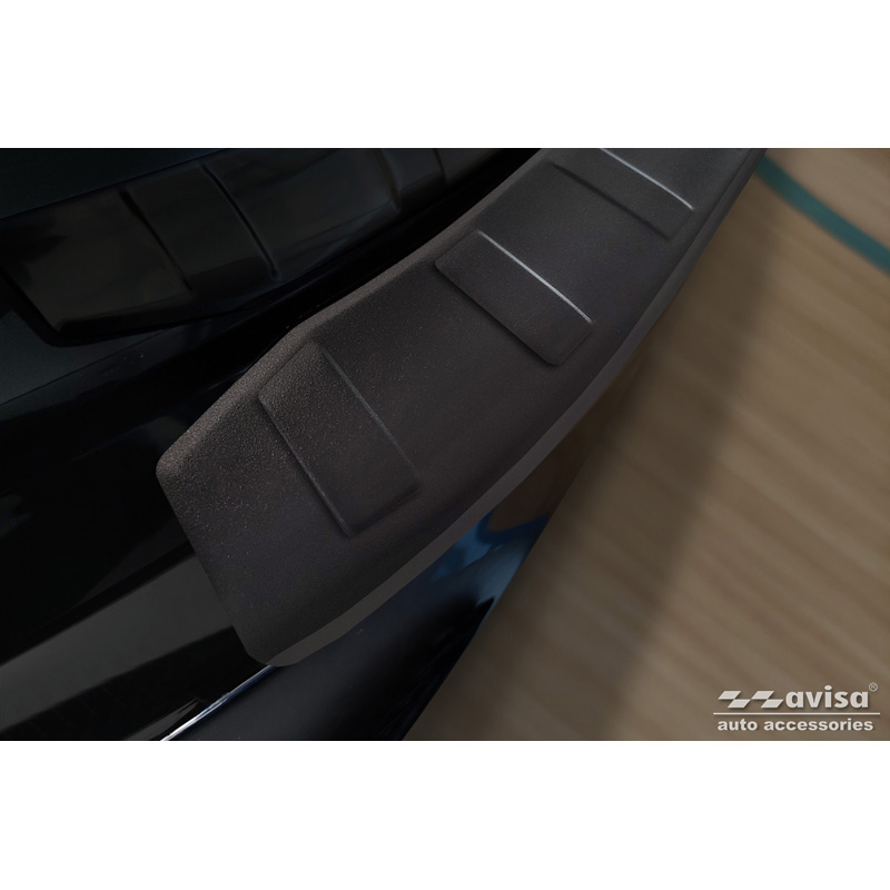Matzwart RVS Achterbumperprotector  BMW i3 (i01) 2013-2017 & FL 2017-2022 'Ribs'
