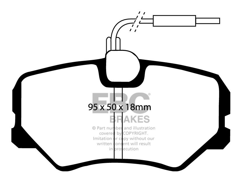 EBC Brakes CITROEN ZX 2.0 16v 92-98 Remblokken voorzijde greenst