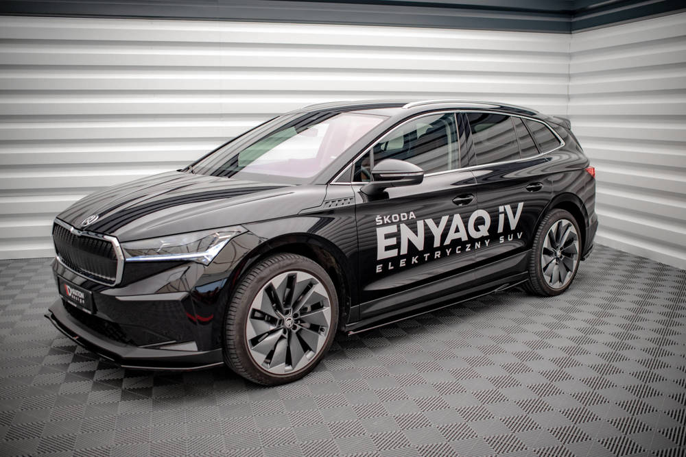 Zijskirts Skoda Enyaq IV Maxton Glans Zwart