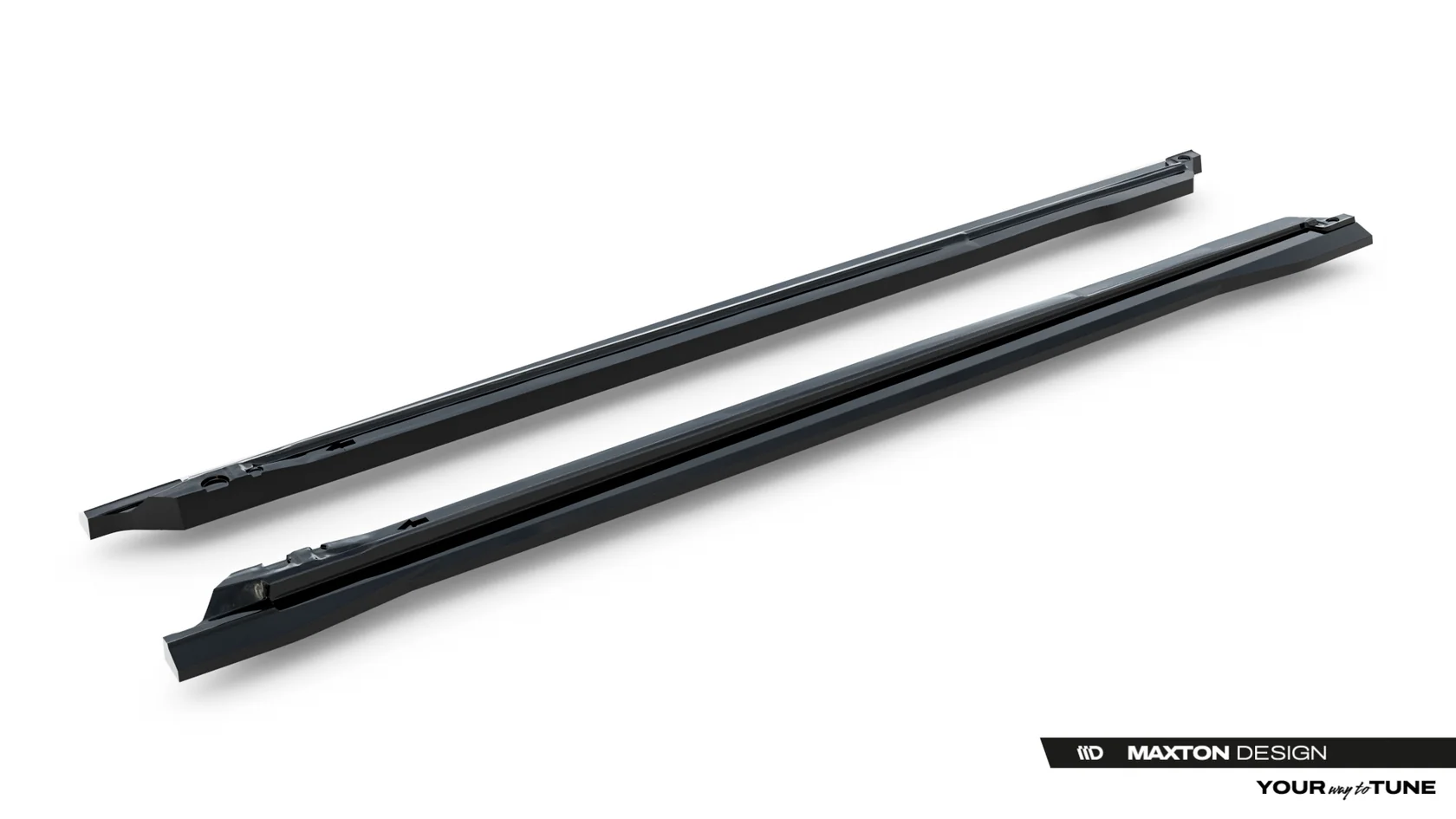 Zijskirts Audi Q5 S-Line Sportback / SUV Mk3 2024 - Maxton Glans Zwart