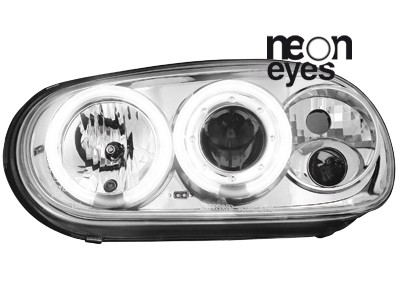 Koplampen VW Golf IV Angel Eyes Ice CCFL