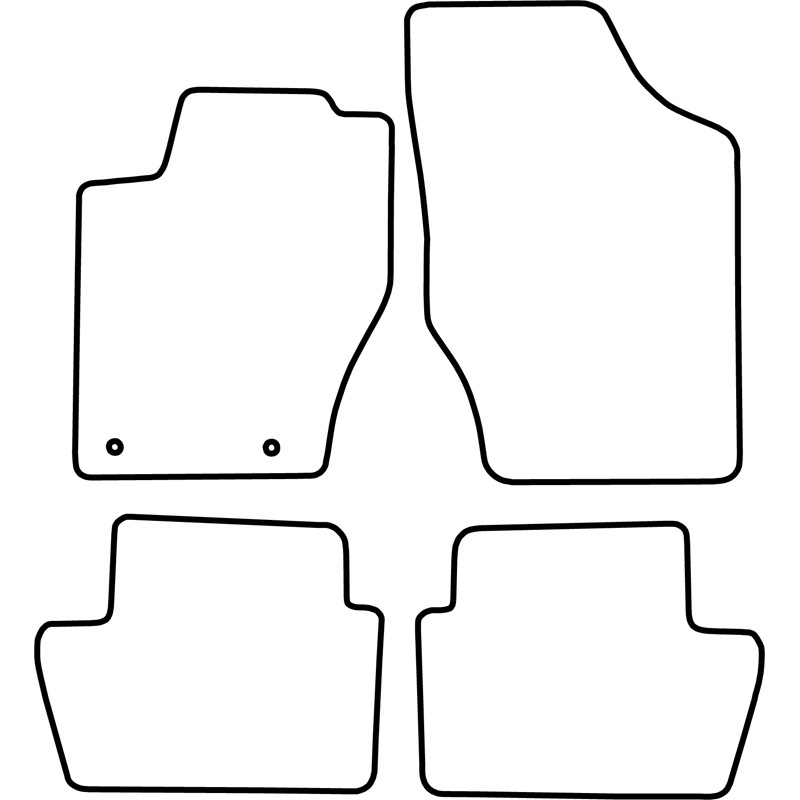 Automatten Velours  Citroen C4 2004-2010