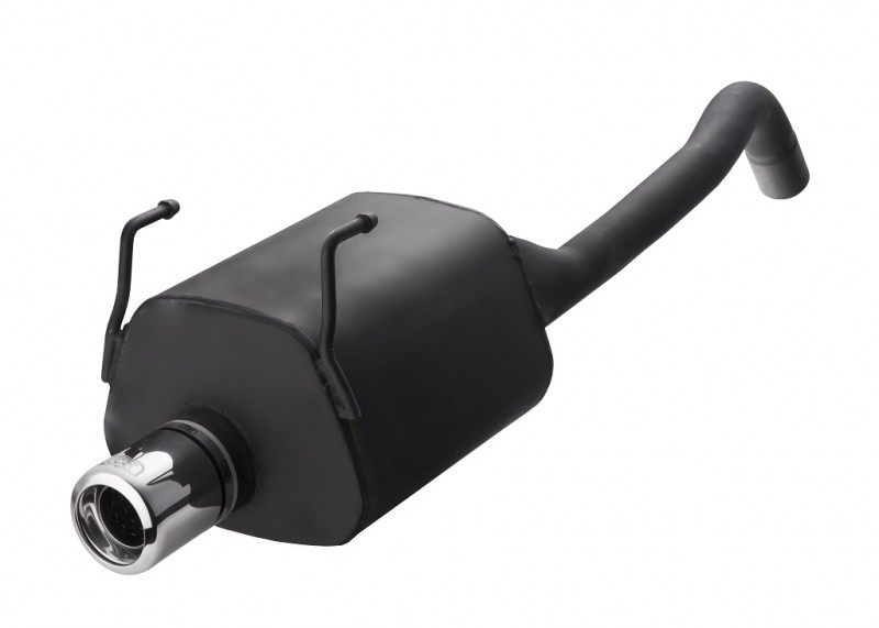 Einddemper Fiat Panda 100hp 2003-2012 RVS eindstuk 100mm rond