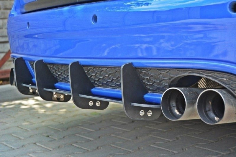 Achter Diffusers Audi RS6 C5 Glanzend Zwart