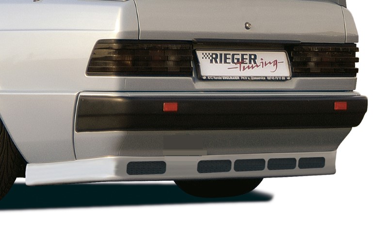 Achterbumper Diffusor met alu gaas Mercedes W201 Rieger