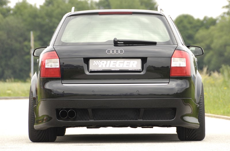 Achterbumper Diffusor Audi A4 8E Sedan Rieger