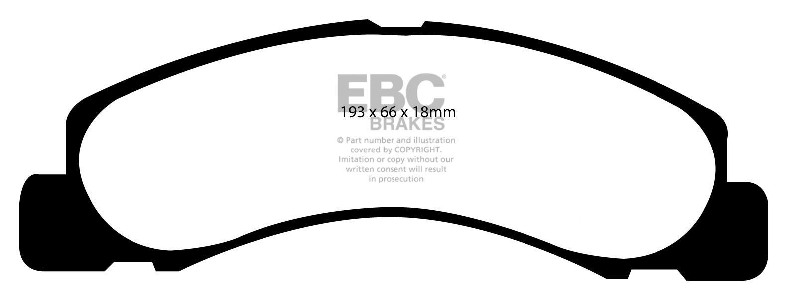 EBC Brakes FORD Excursion 6.0 TD 2000-2005 Remblokken voorzijde