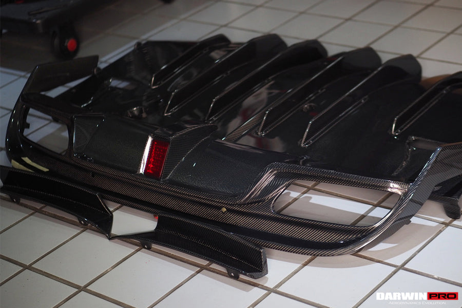 Mercedes Benz W205 C63/S AMG Sedan IMP Style Carbon Fiber Diffuser 2015-2018