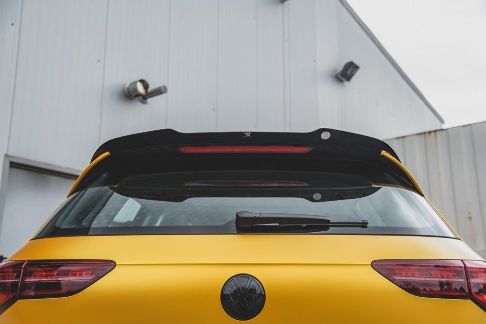 Spoiler V.2 VW Golf 8 & R-Line Manxton Glans Zwart