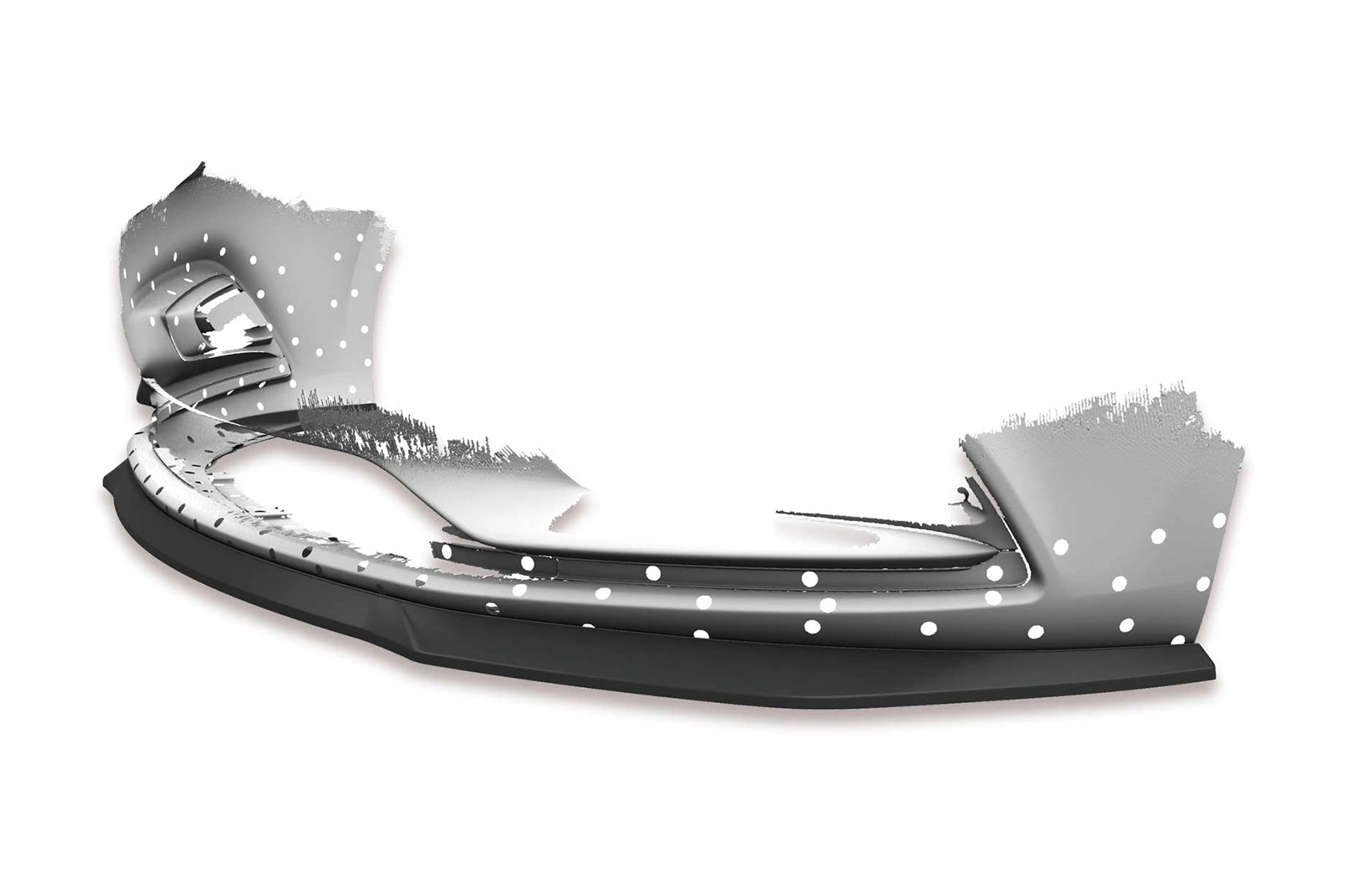 Voorspoiler Opel Astra K Glans Zwart – 2015–2019