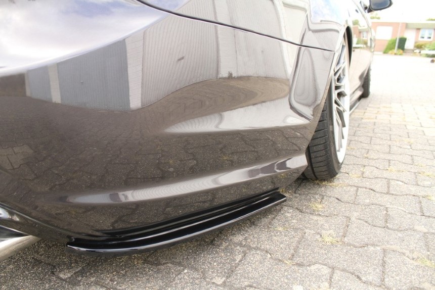 Achter zijskirts Mercedes CL 500 C216 Maxton Design glans zwart